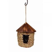 Large Hanging Grass Twine House with Roof
