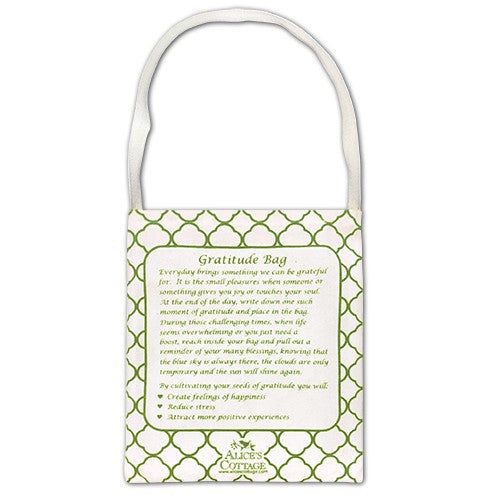 Gratitude Bag - Note Pad and Pen - Cardinal - back of bag