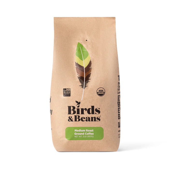 Bird Friendly Fair Trade Organic Coffee - Wood Thrush Medium Roast
2 lb. bag