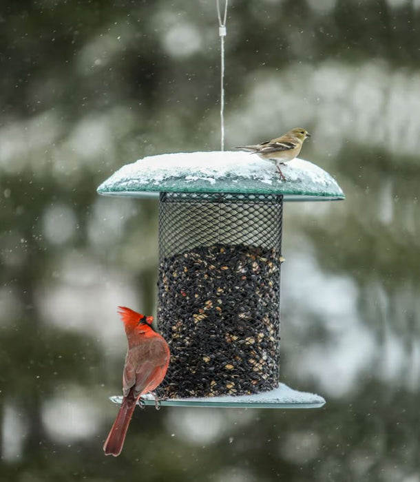 Magnet Mesh Hanging Bird Feeder for Sunflower Seeds