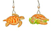 Green Sea Turtle Earrings 