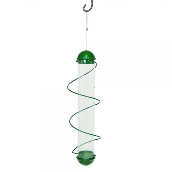 Green Spiral Finch (Nyjer®/Thistle) Tube Feeder - 17 inch