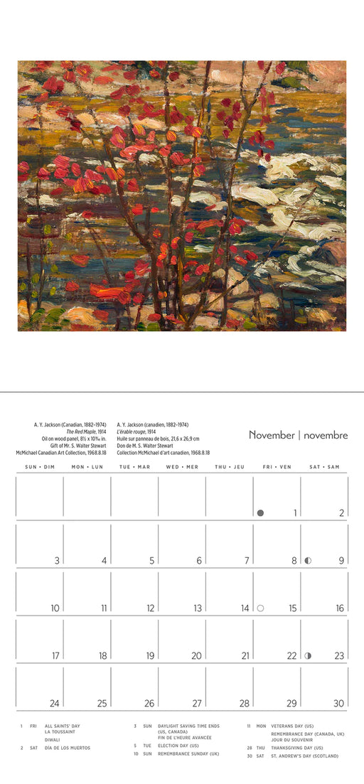 The Group of Seven 2024 Mini Wall Calendar - sample page