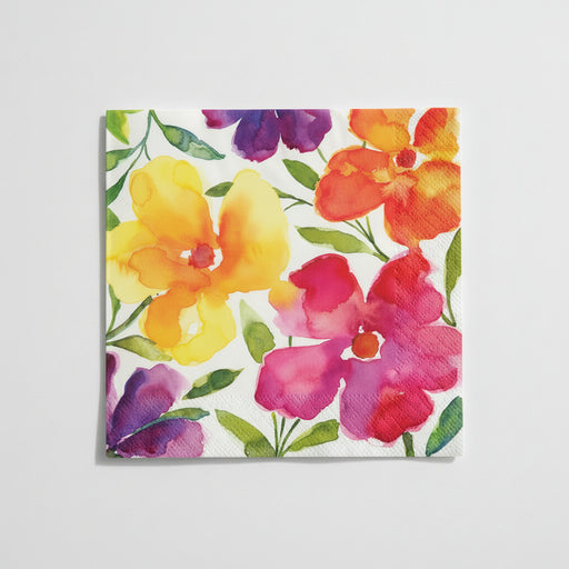 Paper Napkins - Happy Bloomers beverage size