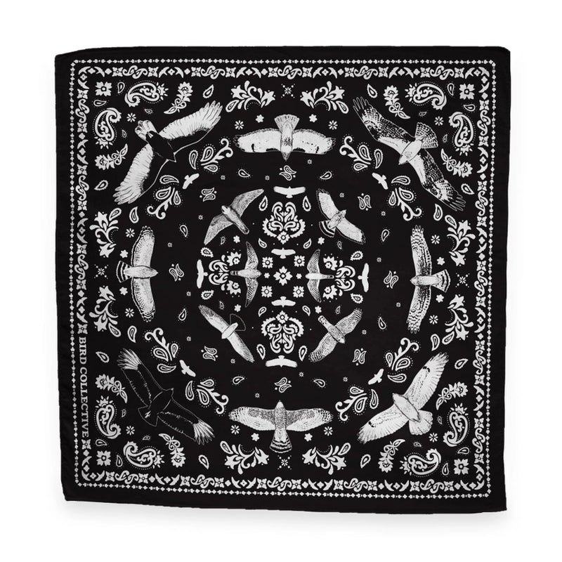 Hawks in Flight Bandana - black