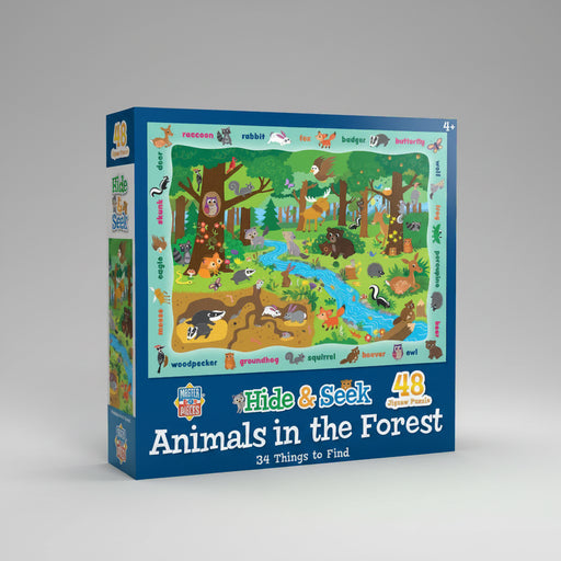 Hide & Seek - Animals in the Forest 48 Piece Puzzle