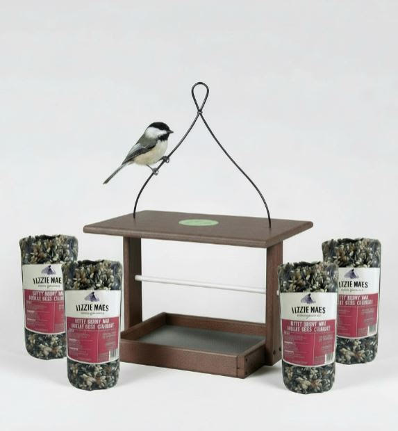 Horizontal Recycled Seed Cylinder Feeder Bundle
