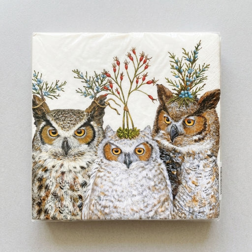 Holiday Hoot - Paper Napkins
beverage size
