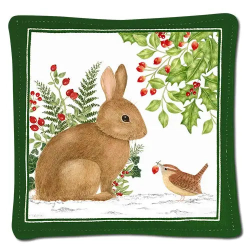 Spiced Mug Mat - Holiday Bunny