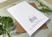 Nature Heart Valentines Card 
back