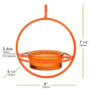 Mosaic Birds Hummble Bold Bird Feeder with dimensions