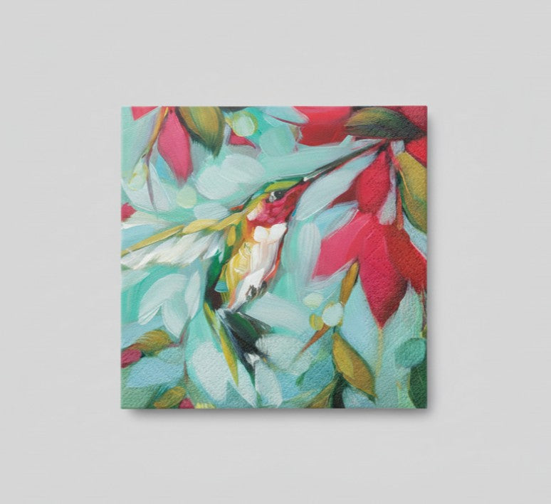 Colibri Flowers Paper Napkins - Beverage Size