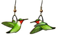 Ruby-Throated Hummingbird Earrings