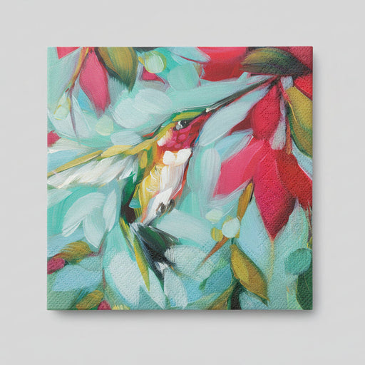 Colibri Flowers Paper Napkins  -Lunch Size