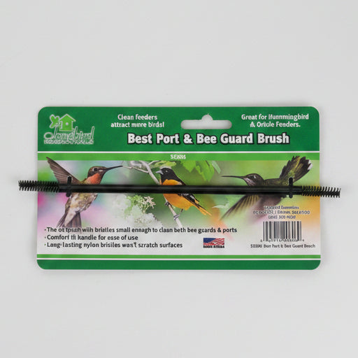 Best Port and Bee Guard Brush for cleaning oriole and hummingbird feeders, and bee guards