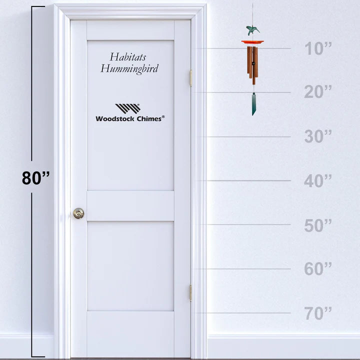 Hummingbird Wind Chime - Habitats for scale