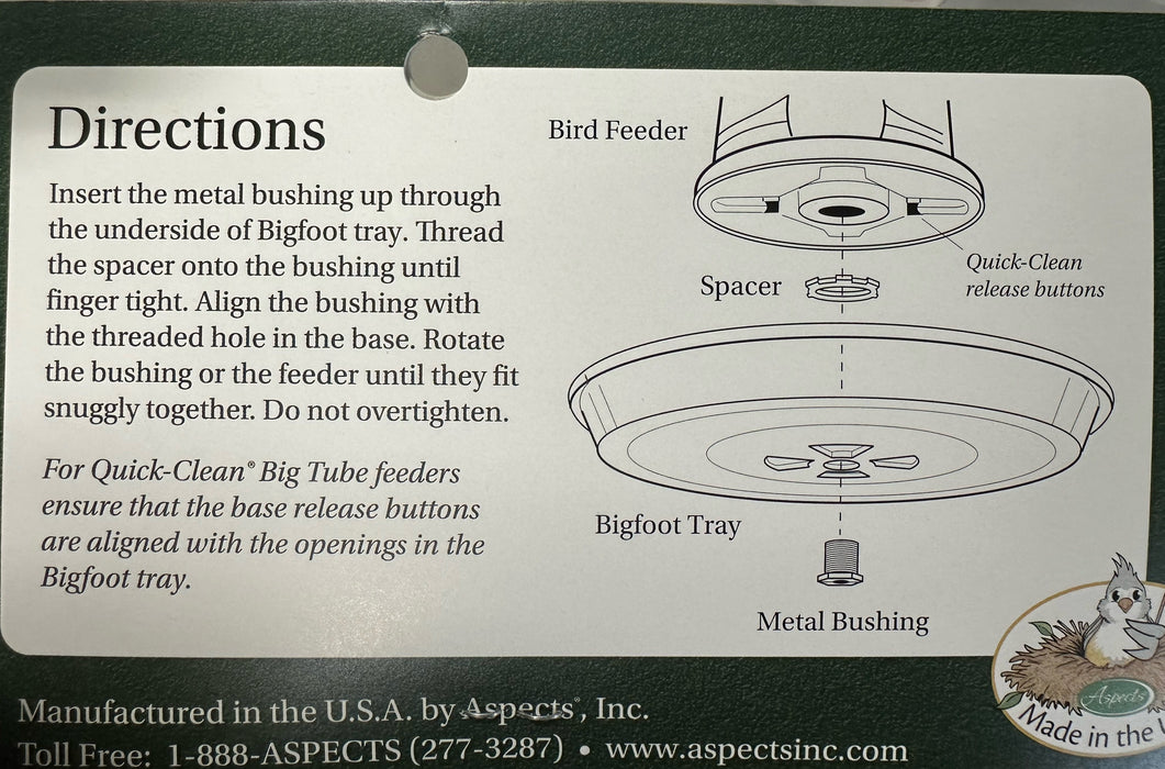 Aspects seed tray instructions