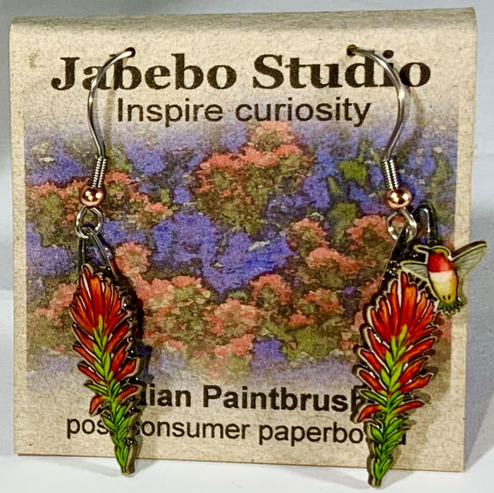 Indian Paintbrush Earrings