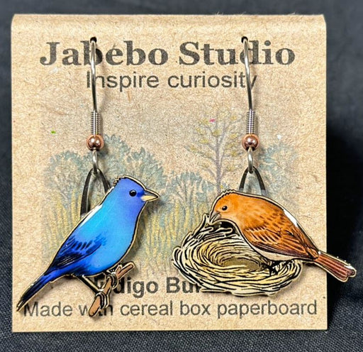 Indigo Bunting Earrings