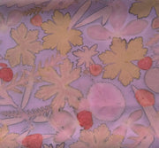 Silk Crepe Infinity Scarf - Cochineal - Sumac, grevillea, Scented Geranium, Eucalyptus, Crane's Bill, Smoke Bush, Baptista