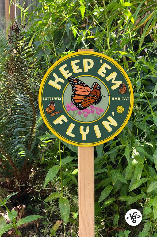 Garden Sign - Butterfly Habitat in the garden