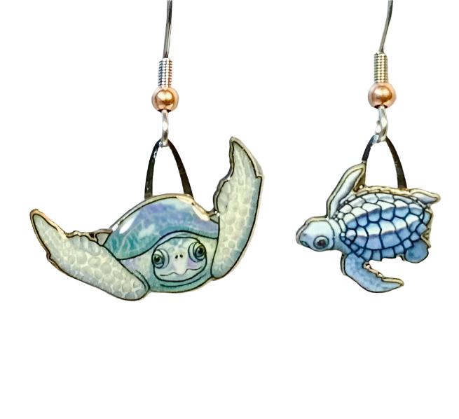 Kemp's Ridley Sea Turtle Earrings