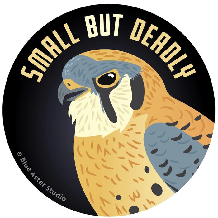Small But Deadly Kestrel Sticker