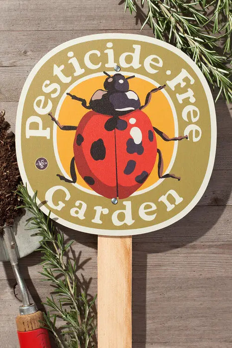 Garden Sign - Ladybug Pesticide Free