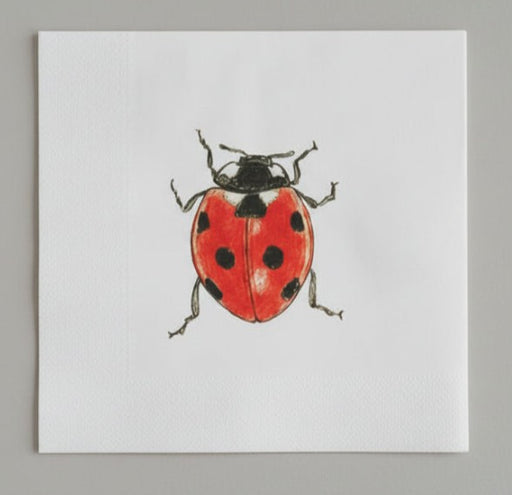 Madeleine sur blanc Lunch Size Paper Napkins