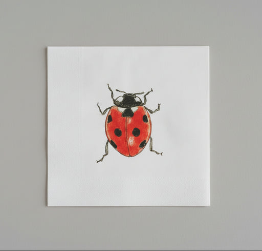 Madeleine sur blanc beverage Size Paper Napkins