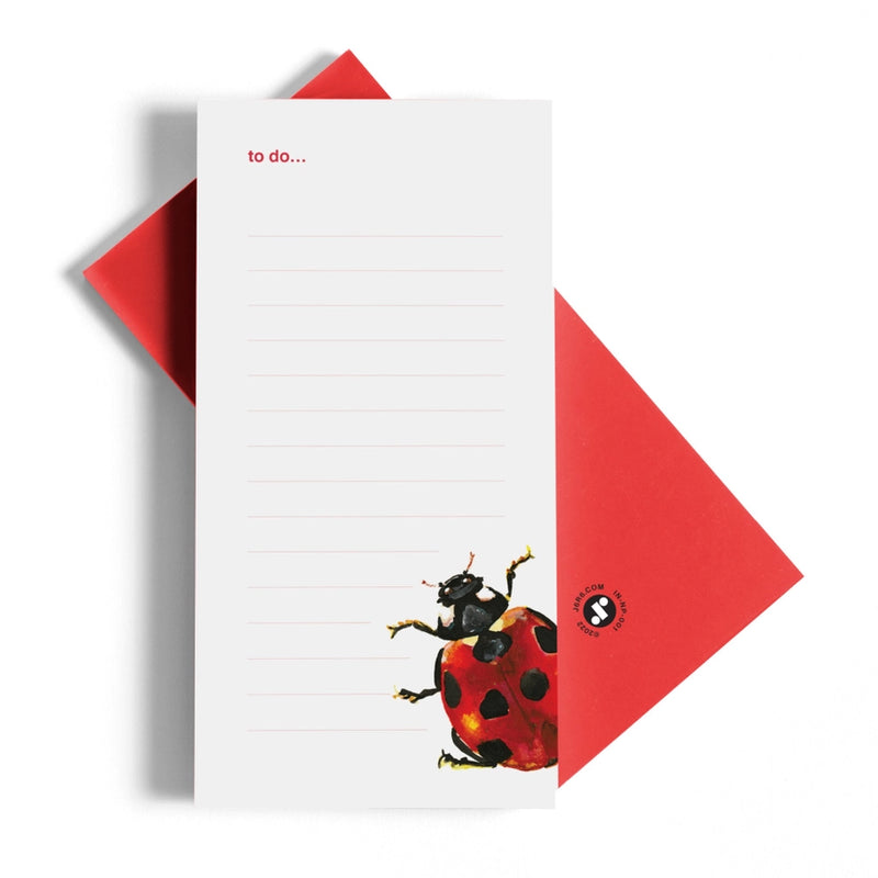 Ladybug Note Paper Ladybug To Do List Notepad — Nature Niche
