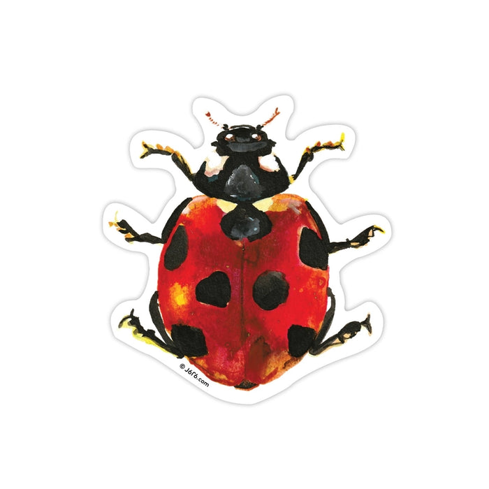 Ladybug Insect Sticker Door Ladybug Vinyl Sticker — Nature Niche