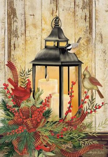 Holiday Lantern Garden Flag