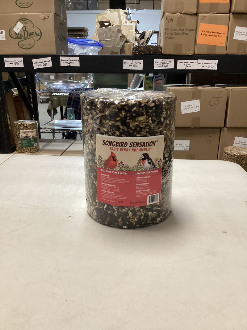 Fruit Berry Nut Seed Cylinder - Large - 4 lbs.