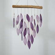 Lavender Purple Waterfall Glass Chime
