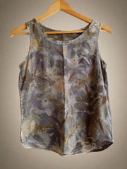 Silk Tank Top - Dusk Blue