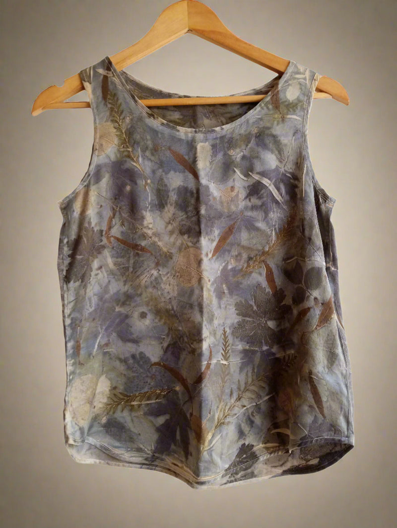 Silk Tank Top - Dusk Blue