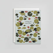 Inner Peace Lily Pond Card