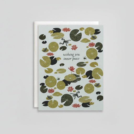 Inner Peace Lily Pond Card
