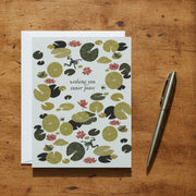 Inner Peace Lily Pond Card