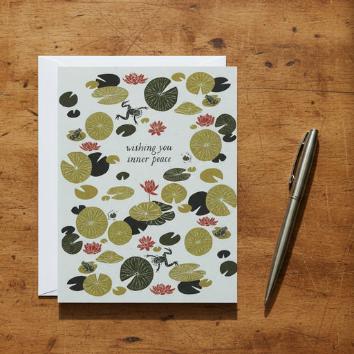 Inner Peace Lily Pond Card