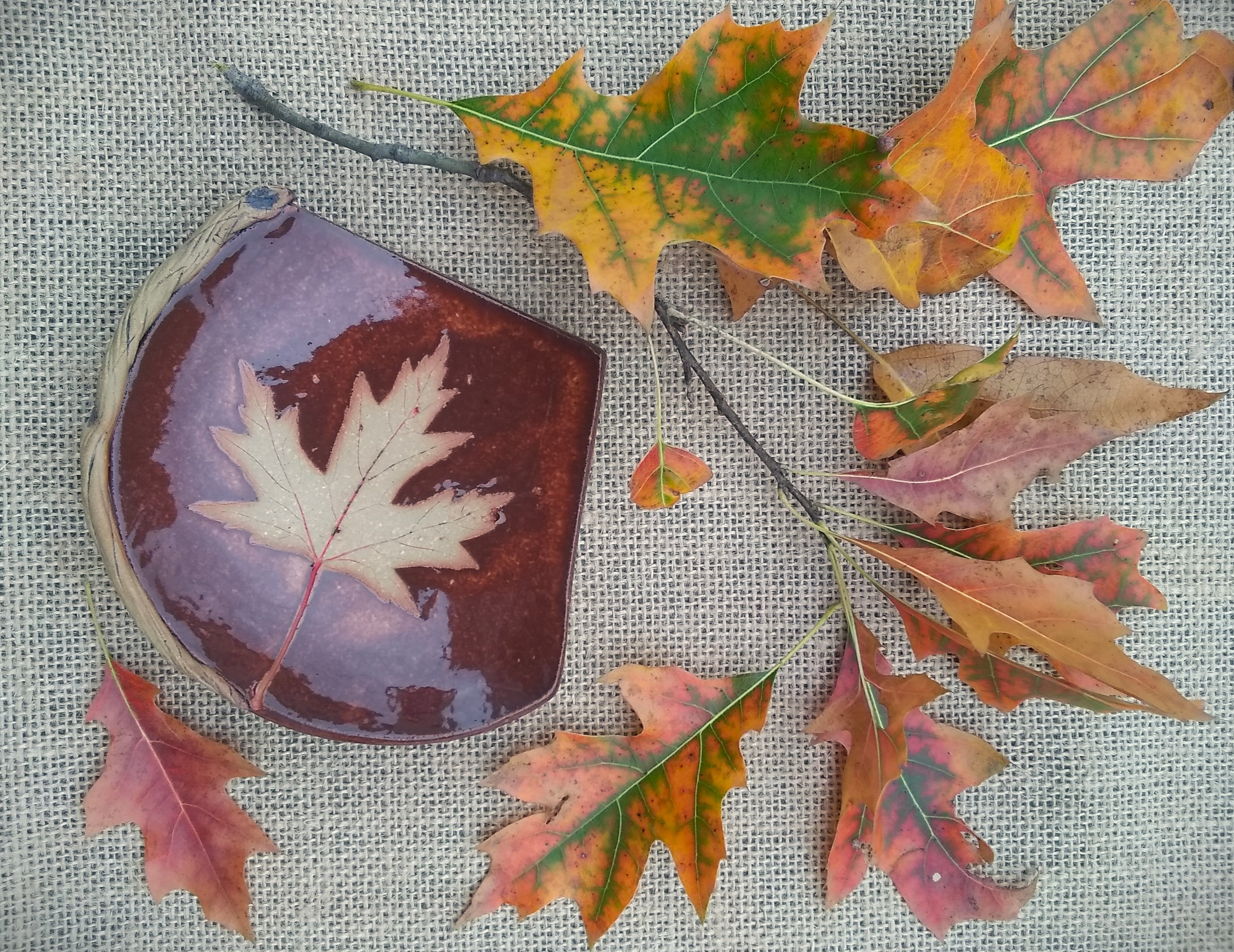 Stoneware Spoon Rest - Silver Maple