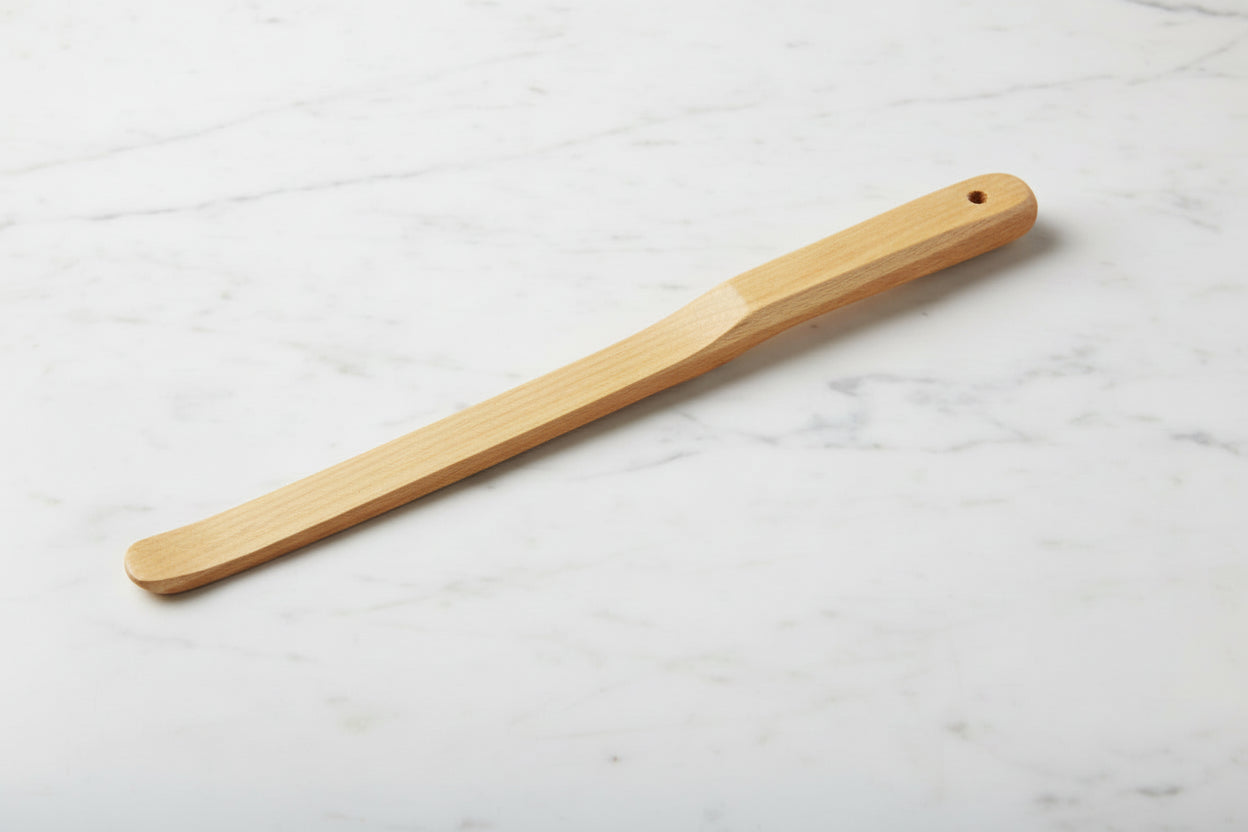 Handmade Flat Wooden Spurtle