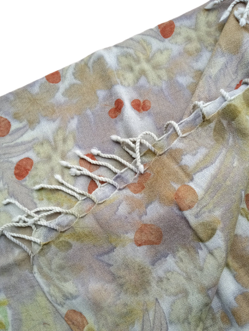 Merino Wool Shawl - with tassels