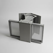 Mini Magnet Post Mount Recycled Feeder - marble gray
