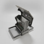 Mini Magnet Post Mount Recycled Feeder - marble gray
