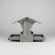 Mini Magnet Post Mount Recycled Feeder - marble gray