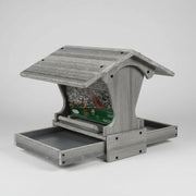 Mini Magnet Post Mount Recycled Feeder - marble gray