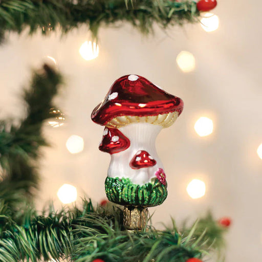 Mushroom Clip On Ornament