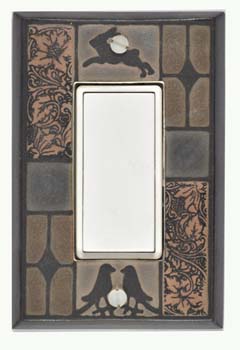 Mission Tile Switch Plate Covers